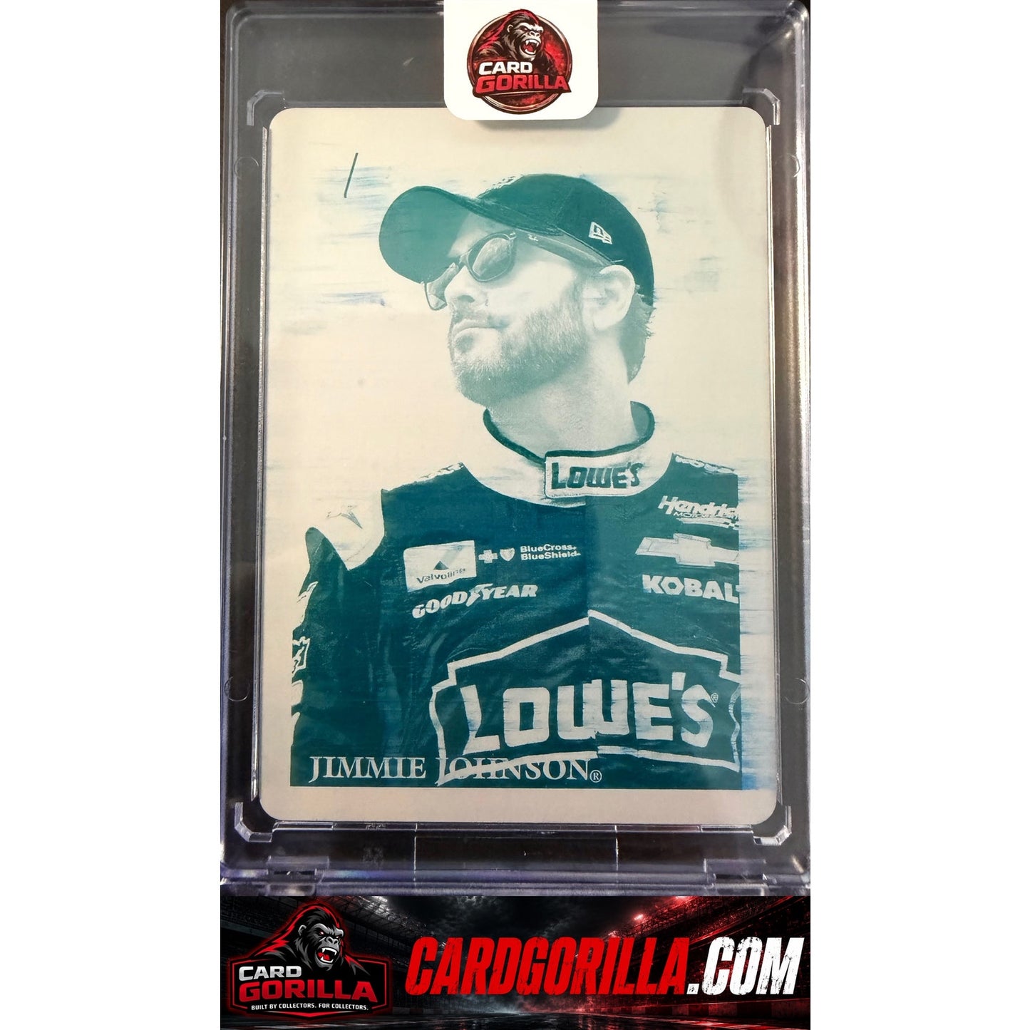 2018 Donruss #141 Jimmie Johnson Printing Plates Cyan #1/1