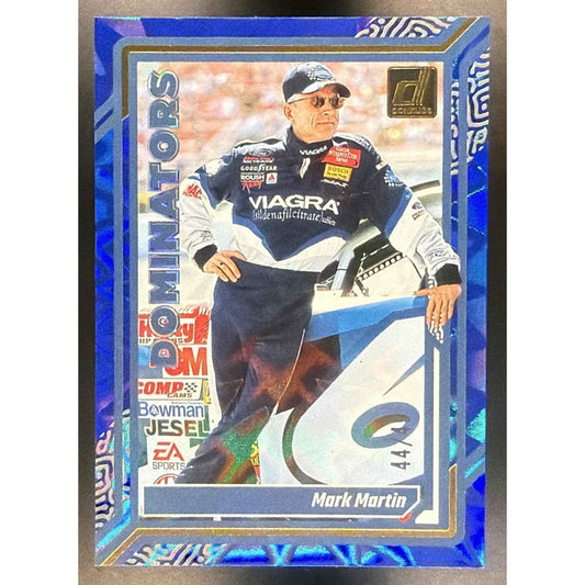 2024 Panini Donruss Mark Martin #11 Dominators Blue Xplosion /49