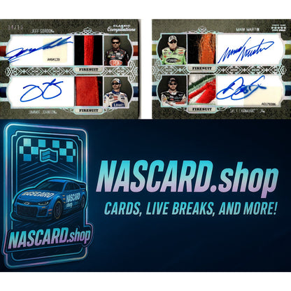 2010 Press Pass 5 Star Quad Auto Patch Gordon Johnson Martin Earnhardt Jr - NASCARD.shop
