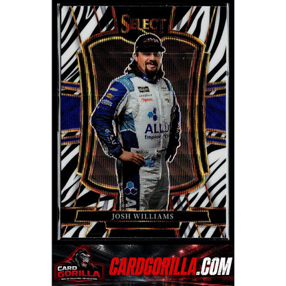 2026 Panini Select Racing #261 Josh Williams Trackside Zebra Prizm