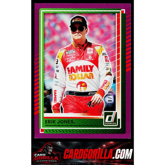 2025 Donruss #23 Erik Jones Purple #/99