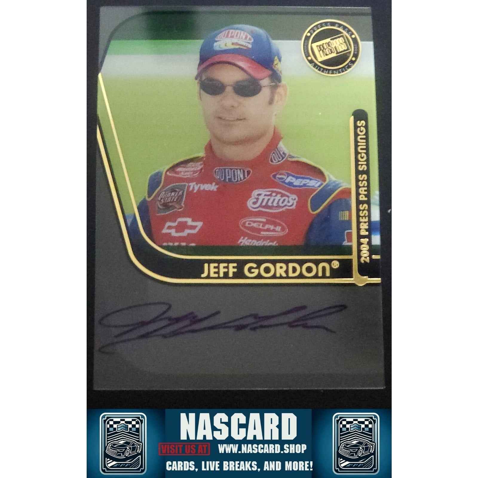 2004 Press Pass Signings Vault Authentic Autograph Jeff Gordon (AU)