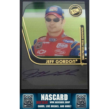 2004 Press Pass Signings Vault Authentic Autograph Jeff Gordon (AU)