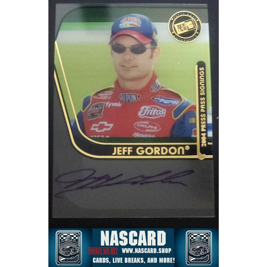 2004 Press Pass Signings Vault Authentic Autograph Jeff Gordon (AU) - NASCARD.shop