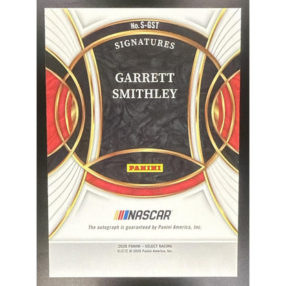 2026 Panini Select NASCAR Garrett Smithley #S-GST Signatures Auto