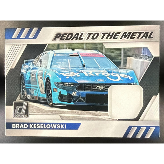 2026 Panini Donruss NASCAR Racing Brad Keselowski Pedal to the Metal Materials
