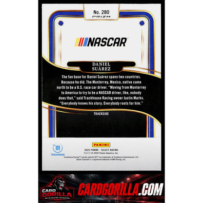 2025 Panini Select #280 Daniel Suarez Silver NASCAR Logo