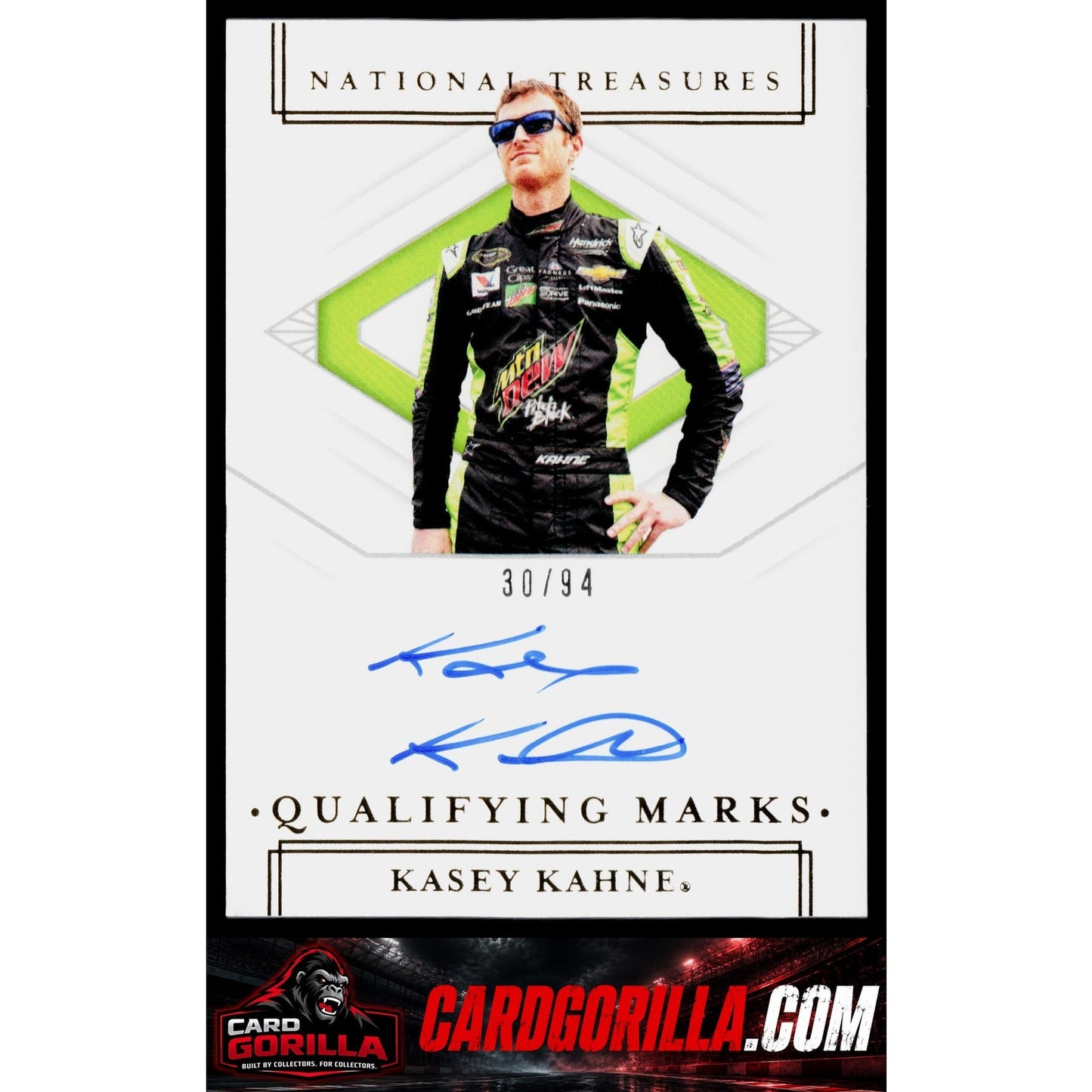 2020 Panini National Treasures #QM-KK Kasey Kahne Qualifying Marks #/94