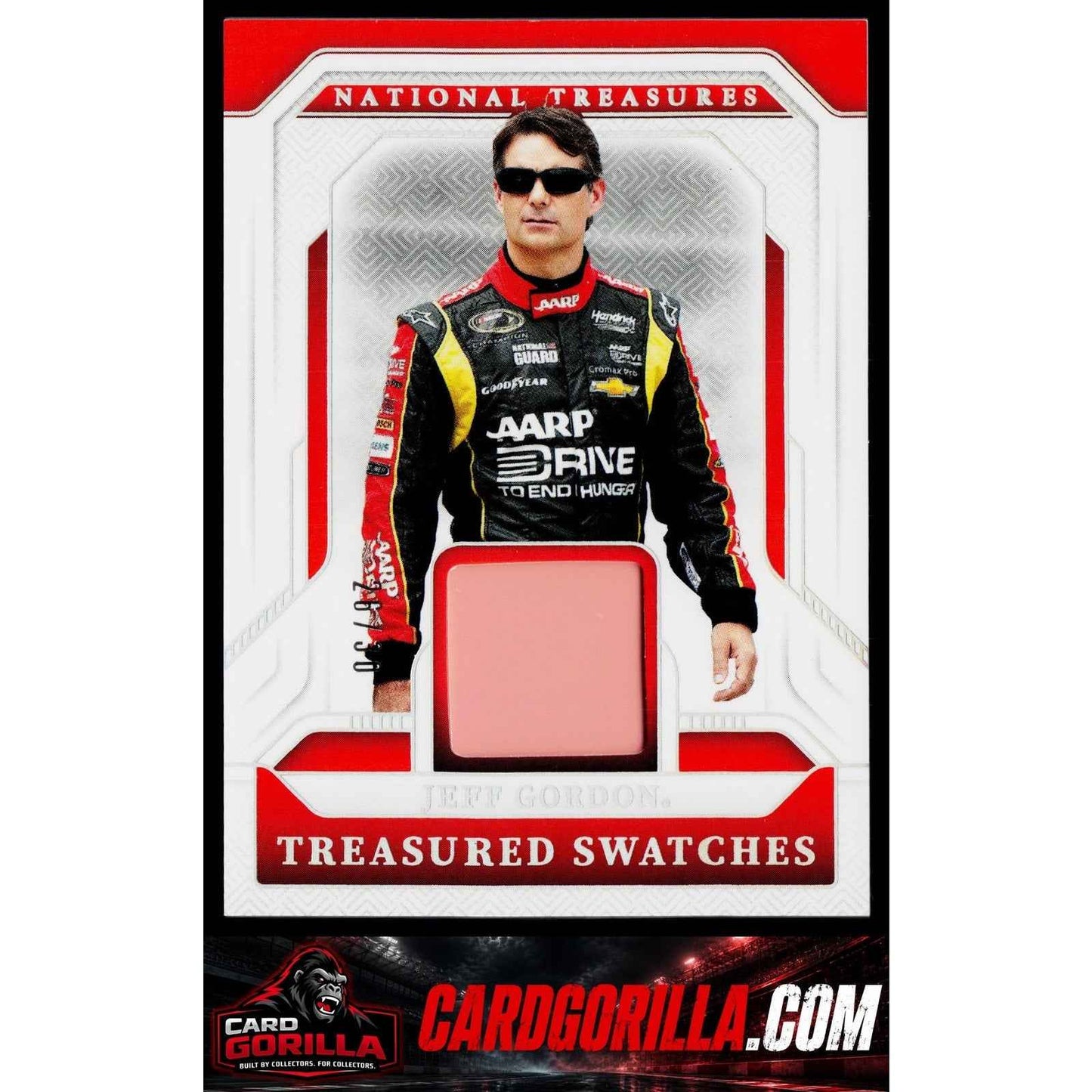 2025 Panini National Treasures Jeff Gordon Treasured Swatches Holo Silver #/30