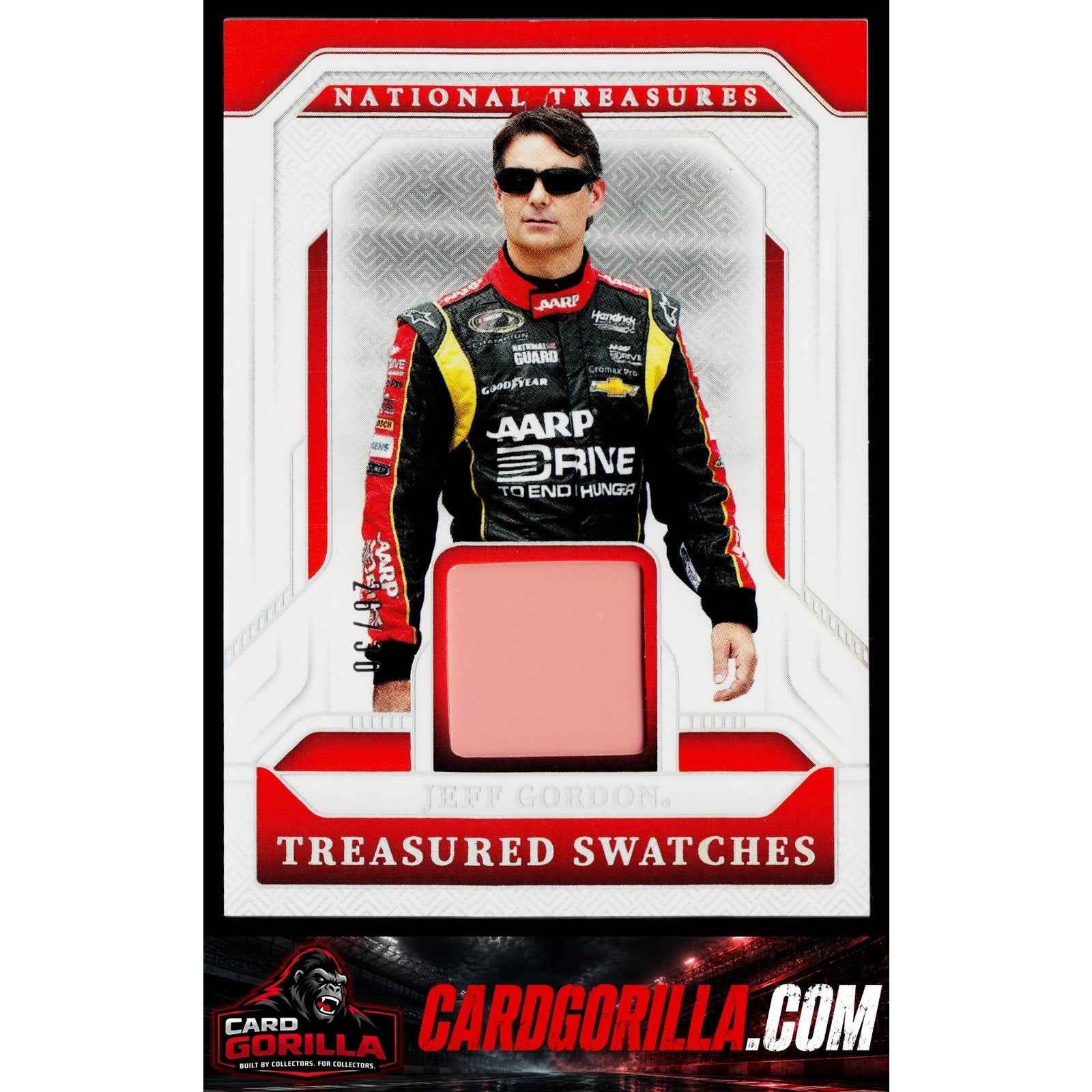 2025 Panini National Treasures Jeff Gordon Treasured Swatches Holo Silver #/30