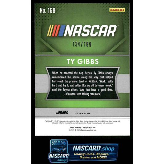 2025 Panini Prizm #168 Ty Gibbs Blue #/199