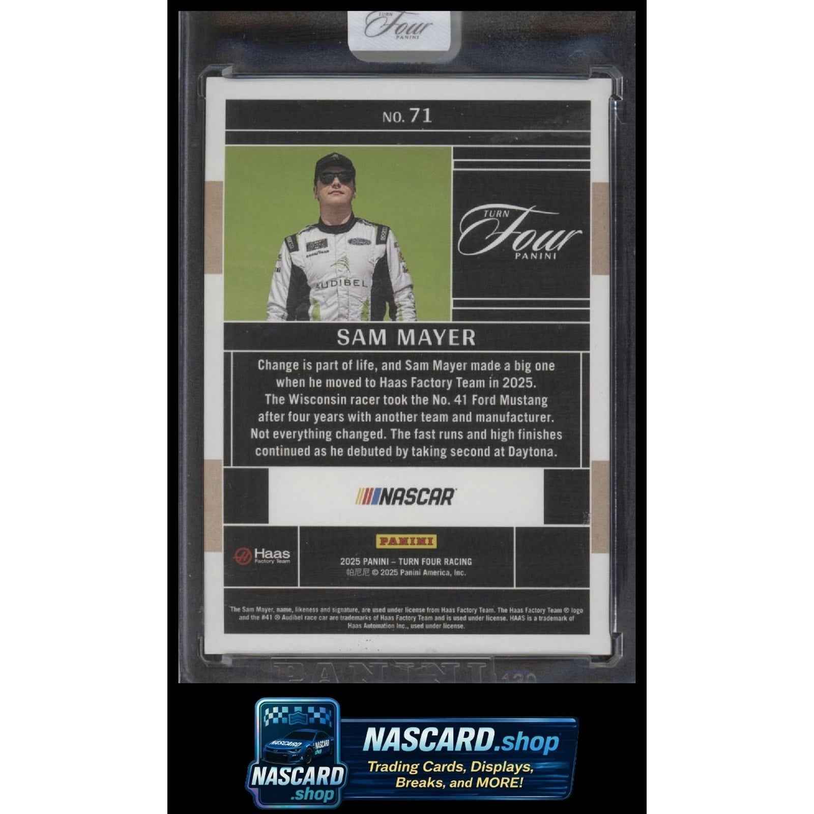 2025 Panini Turn Four #71 Sam Mayer Gold #/10