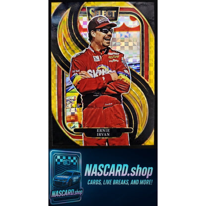 2025 Panini Select #251 Ernie Irvan Gold Power Plaid #/13