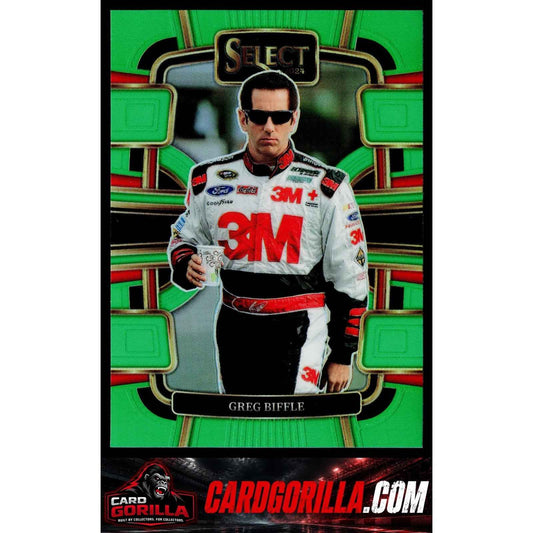2024 Panini Select #8 Greg Biffle Neon Green Prizms #/75
