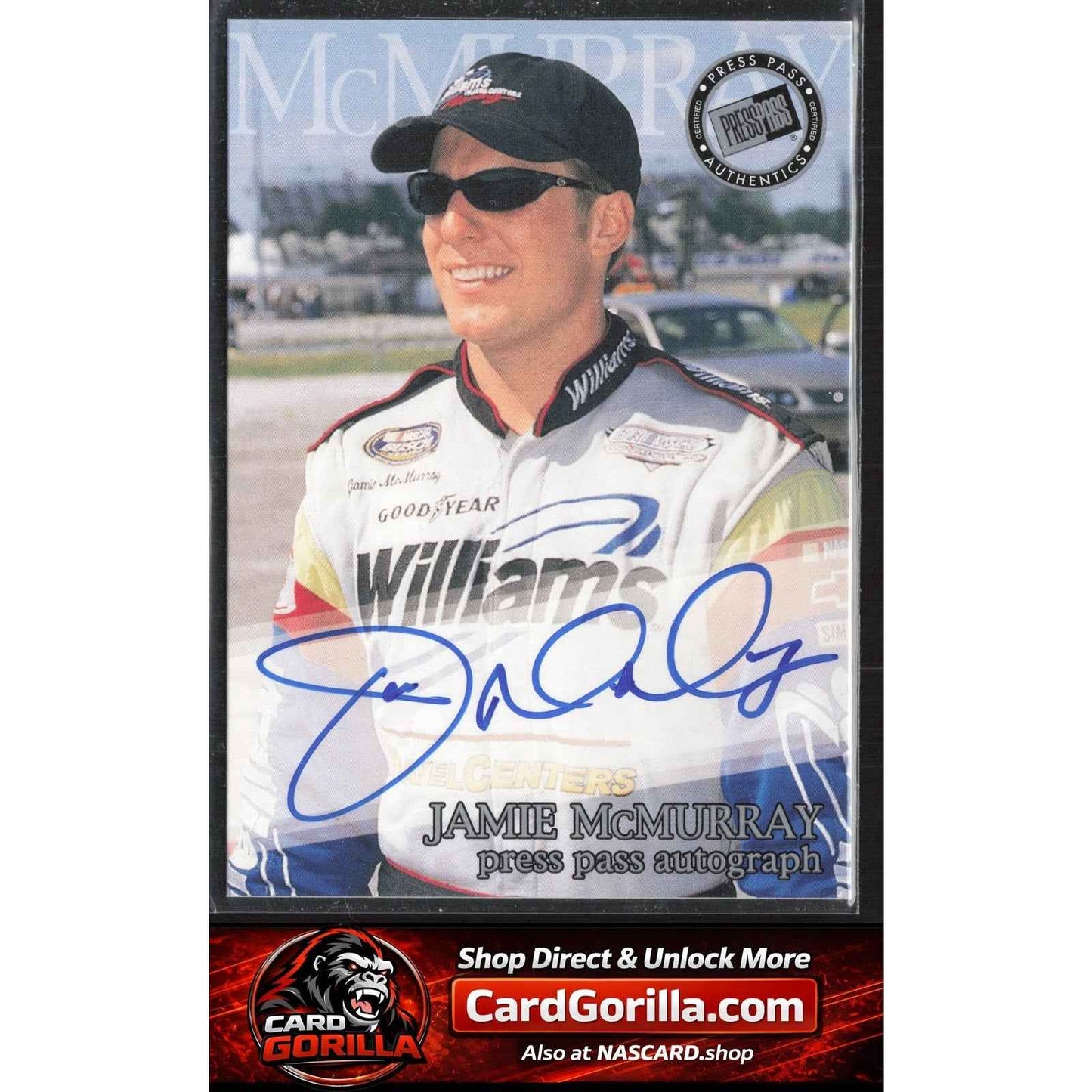 2002 Press Pass #NNO Jamie McMurray Autographs