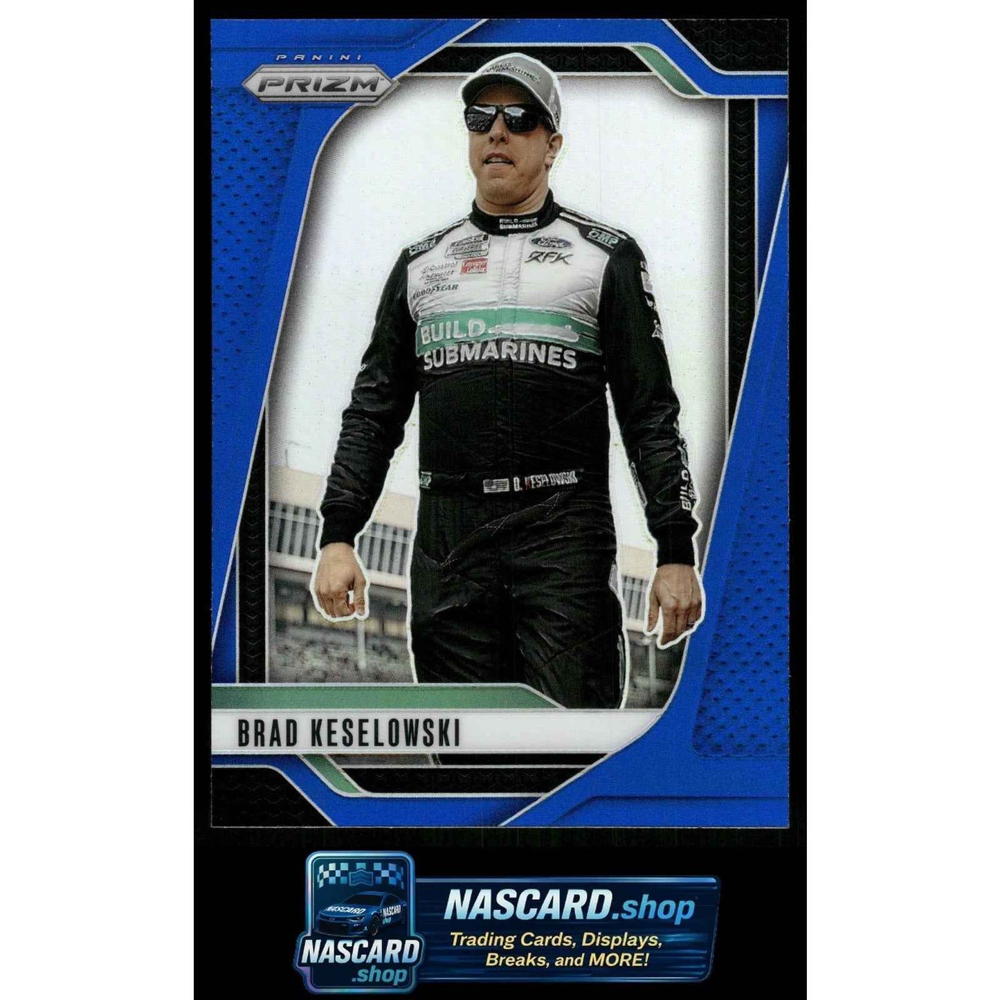 2025 Panini Prizm #6 Brad Keselowski Blue #/199