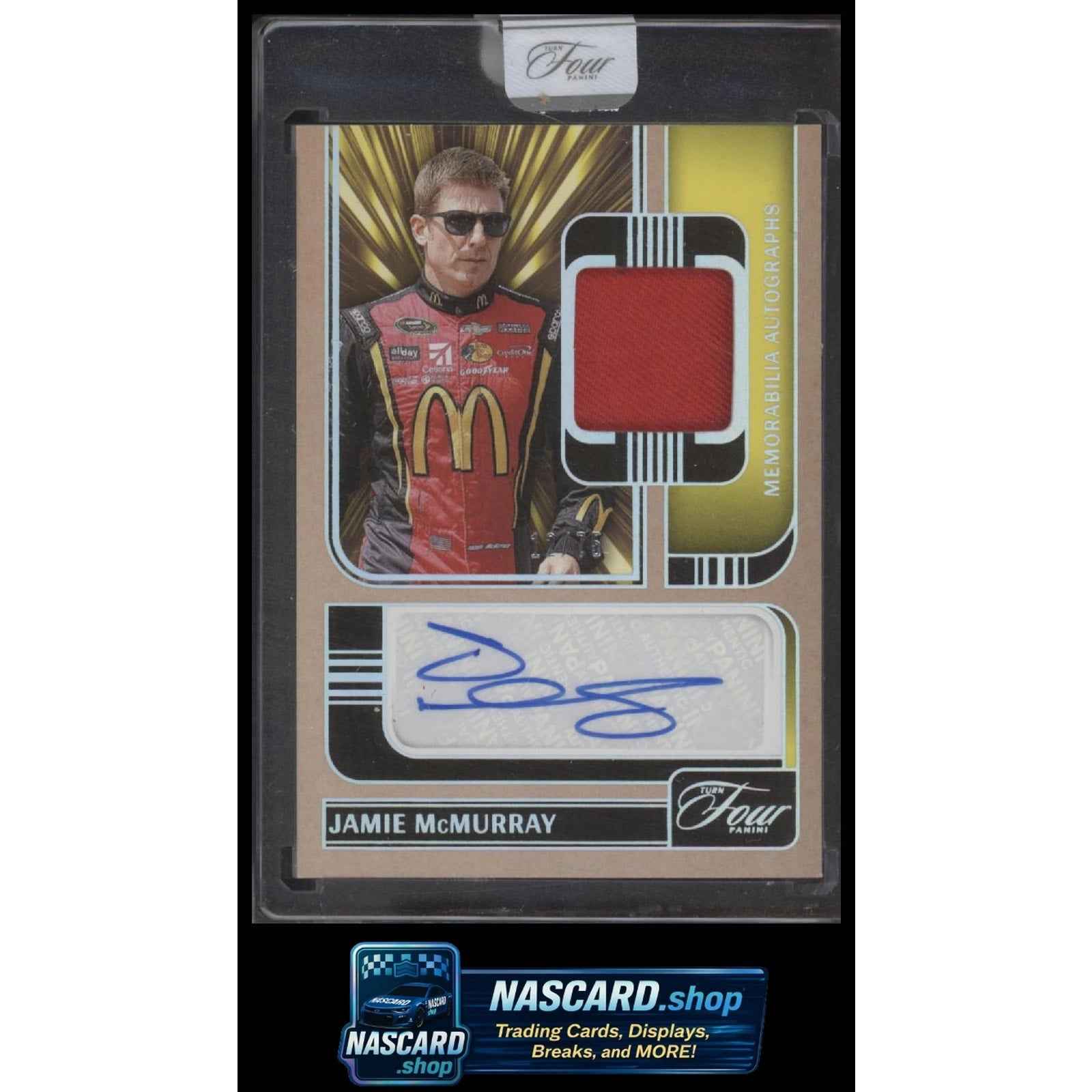 2025 Panini Turn Four Jamie McMurray Memorabilia Autographs Holo Silver #/75