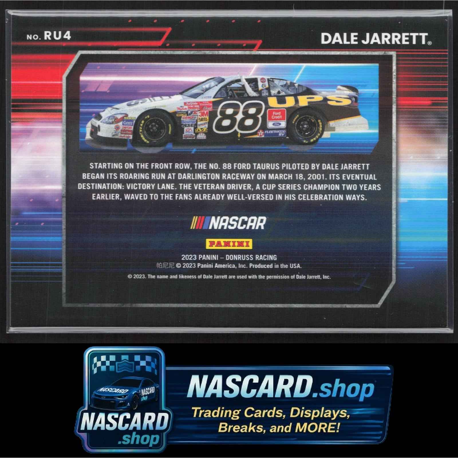 2023 Donruss #RU4 Dale Jarrett Revved Up Xplosion #/10