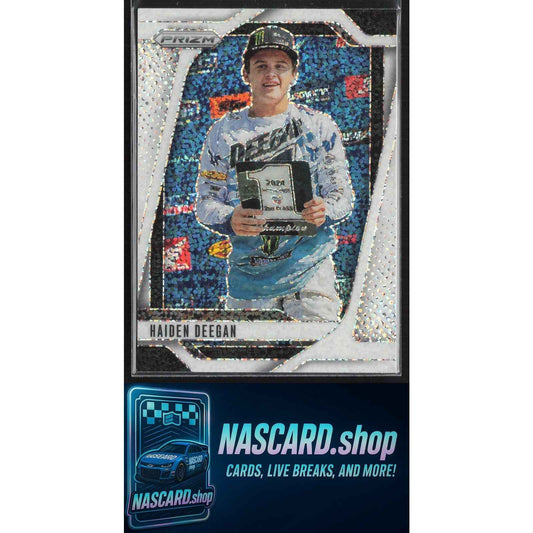 2025 Panini Prizm #99 Haiden Deegan White Sparkle MONSTER Energy SSP