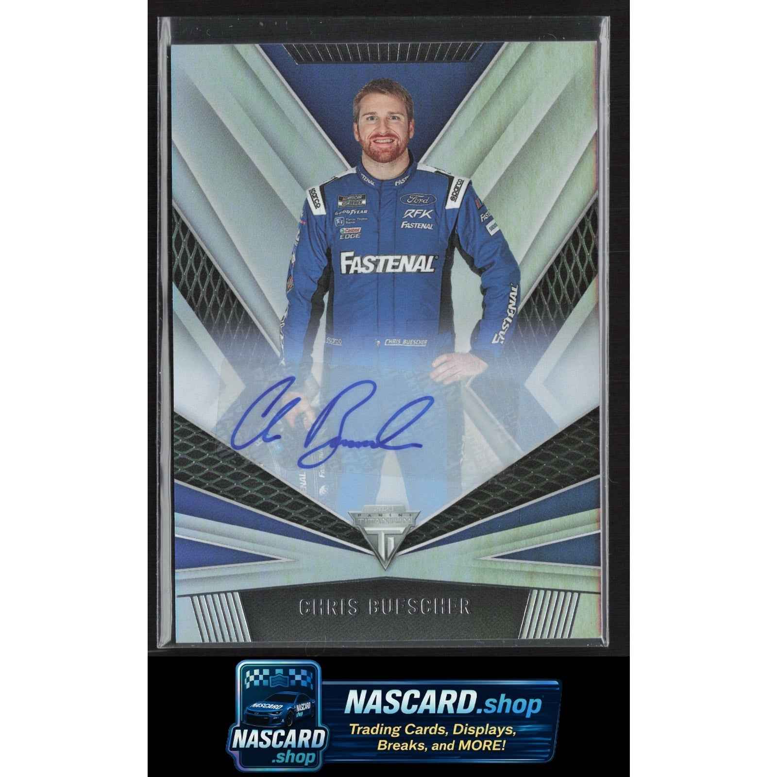 2023 Panini Chronicles #1 Chris Buescher Titanium Autographs