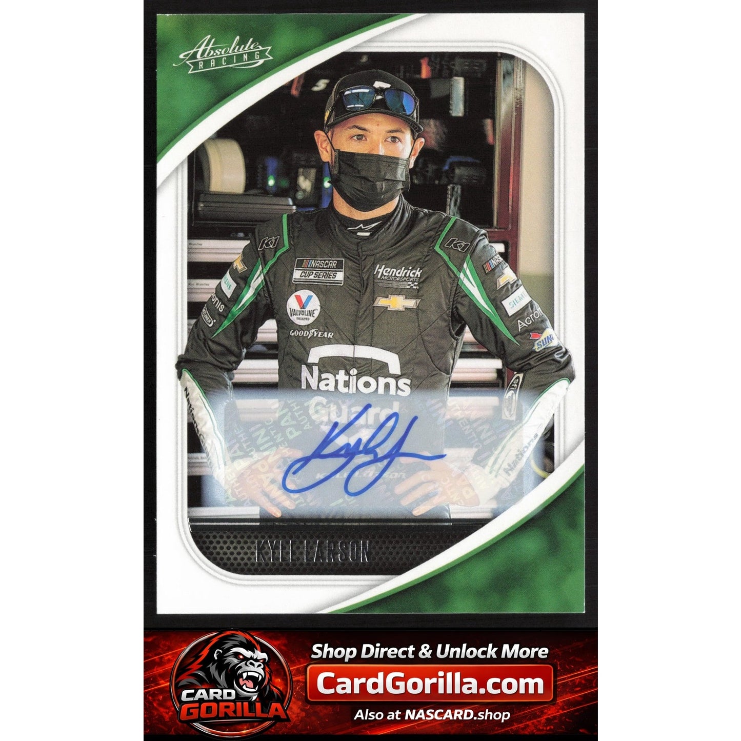 2021 Panini Chronicles #18 Kyle Larson Absolute Autographs