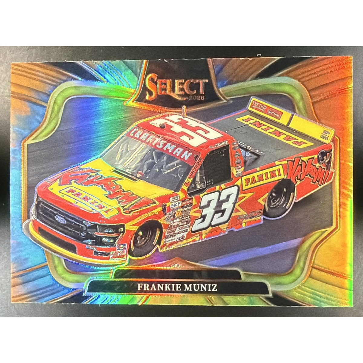 2026 Panini Select NASCAR Frankie Muniz #136 Set - Pit Road Tie-Dye Prizms 5/25