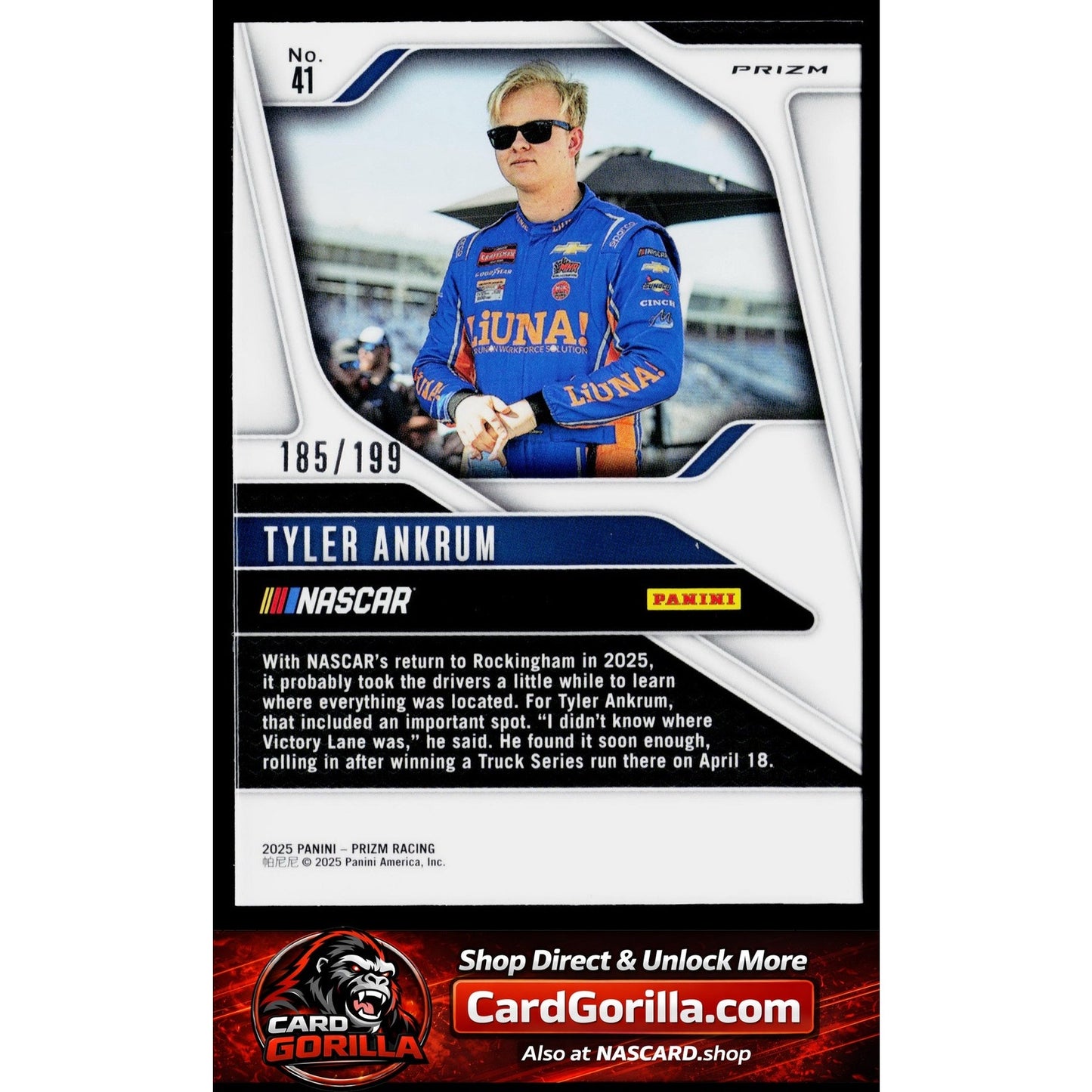2025 Panini Prizm #41 Tyler Ankrum Blue #/199