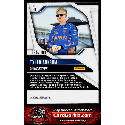2025 Panini Prizm #41 Tyler Ankrum Blue #/199