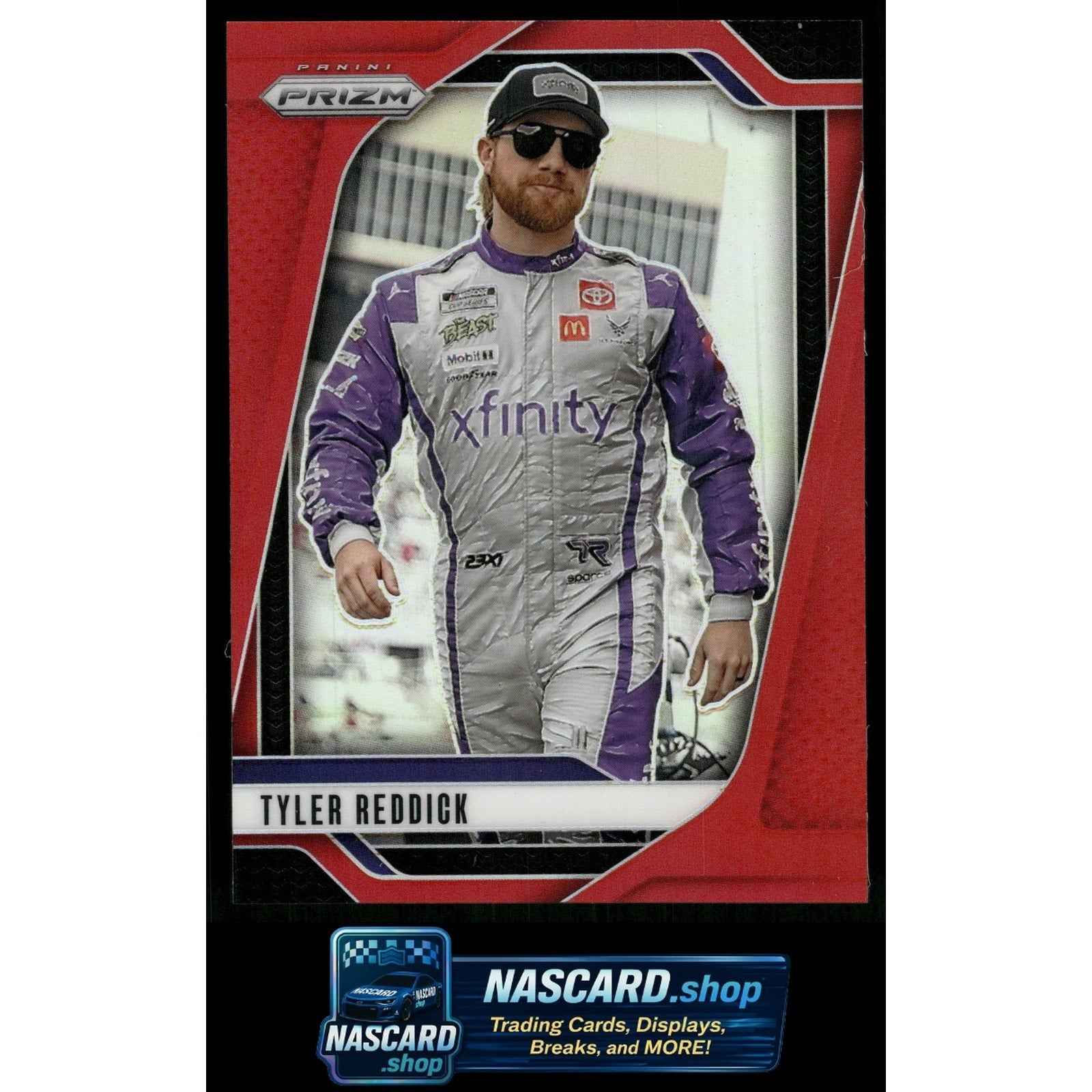 2025 Panini Prizm #27 Tyler Reddick Red #/249