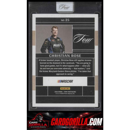 2025 Panini Turn Four #25 Christian Rose #/75