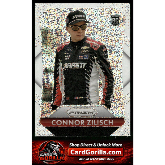 2025 Panini Prizm Throwback #178 Connor Zilisch White Sparkle RC