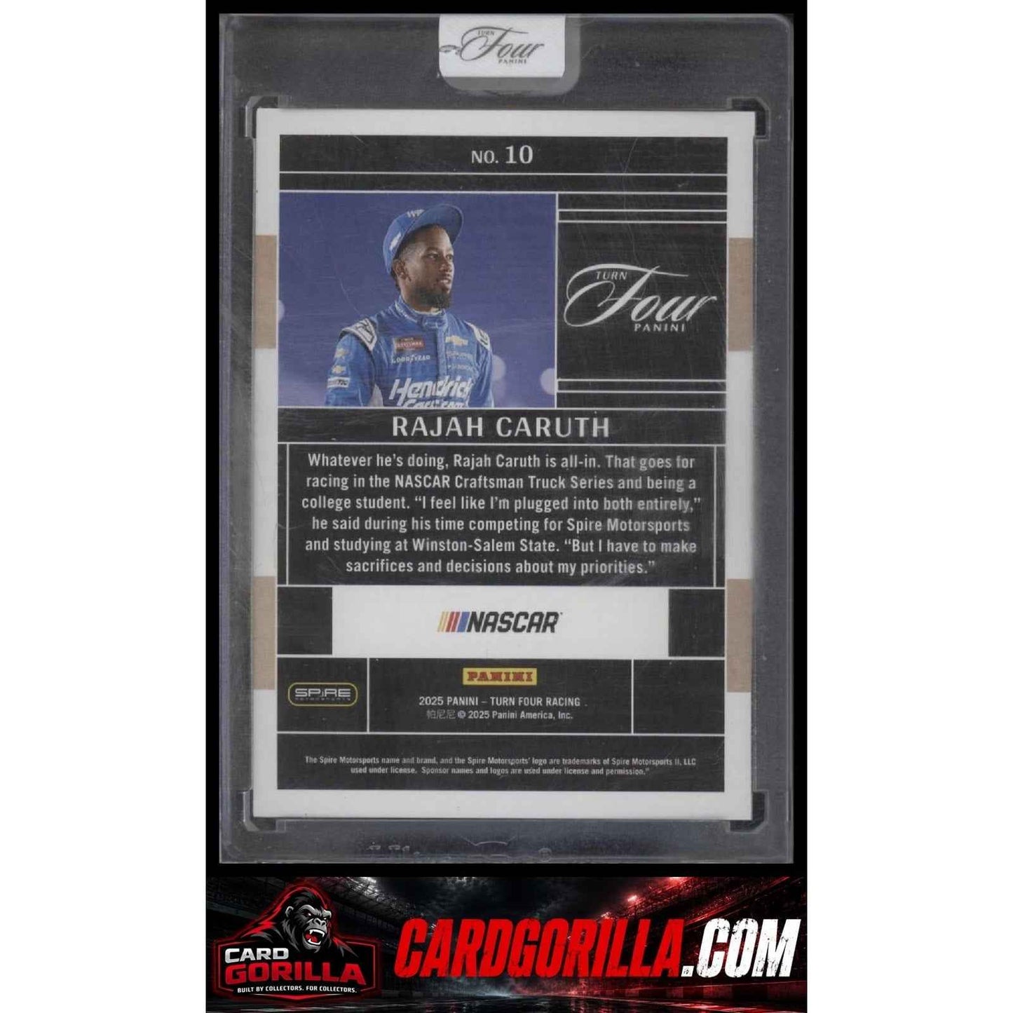 2025 Panini Turn Four #10 Rajah Caruth #/75