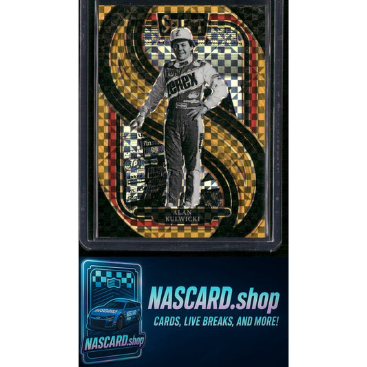 2025 Select Racing #268 Alan Kulwicki Trackside Power Plaid Gold Prizms #07/13 - NASCARD.shop