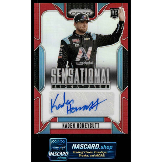 2025 Panini Prizm #SS-KHT Kaden Honeycutt Sensational Signatures Red #/99