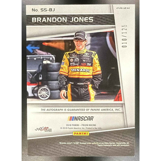 2018 Panini Prizm Brandon Jones Scripted Signatures Red White and Blue /125