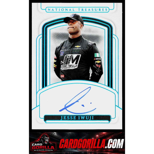 2025 Panini National Treasures #S-JIJ Jesse Iwuji Signatures Platinum #1/1