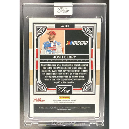 2026 Panini Turn Four Racing Josh Berry #33/65