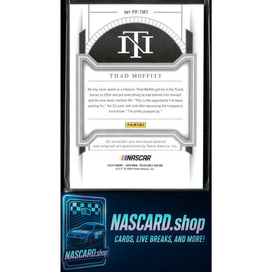 2024 Panini National Treasures Thad Moffitt Premium Patches Holo Silver #/25
