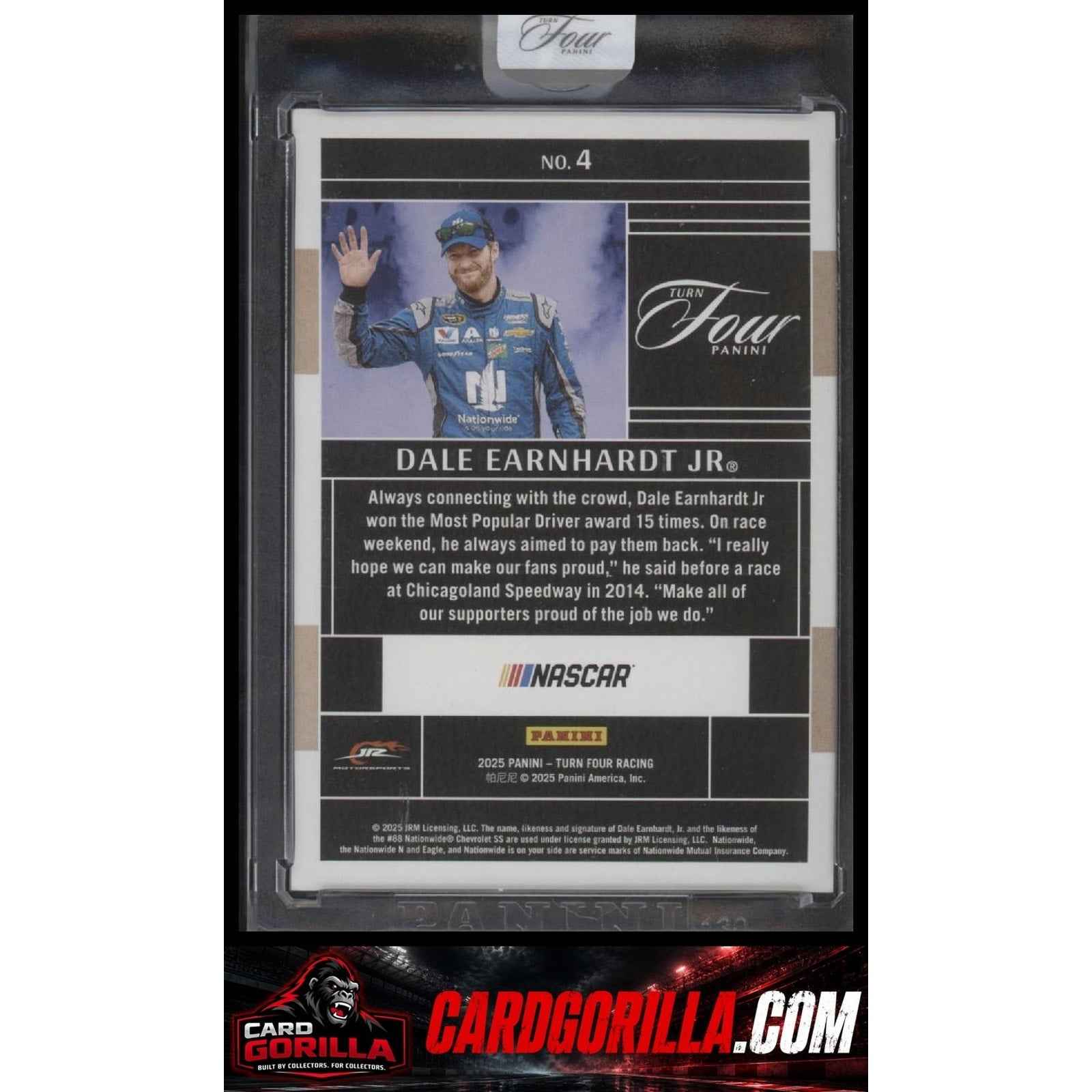2025 Panini Turn Four #4 Dale Earnhardt Jr #/75