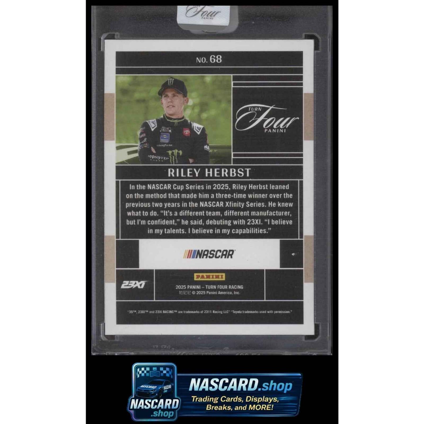 2025 Panini Turn Four #68 Riley Herbst Red #/25