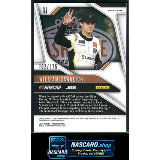 2025 Panini Prizm #64 William Sawalich Red Power #/175