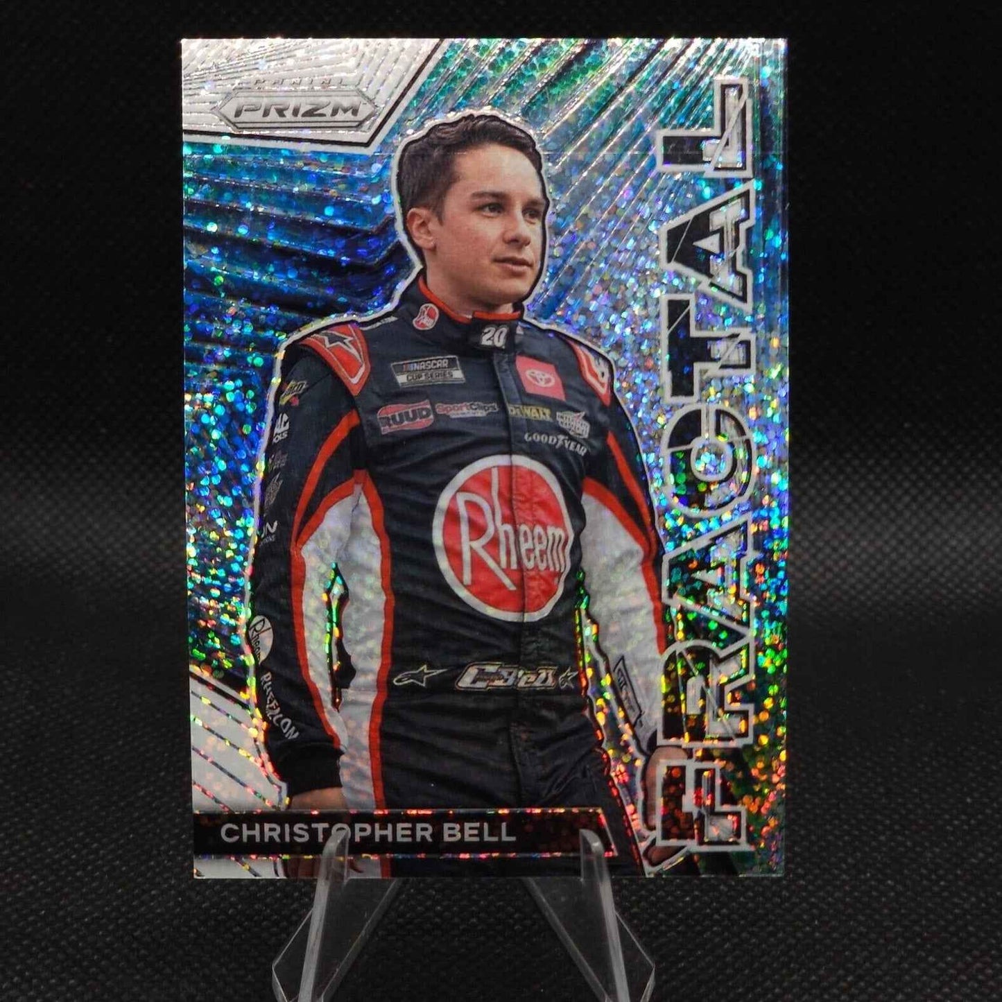 2023 Panini Prizm Racing Fractal White Sparkle Prizm #F13 Christopher Bell - Card Gorilla