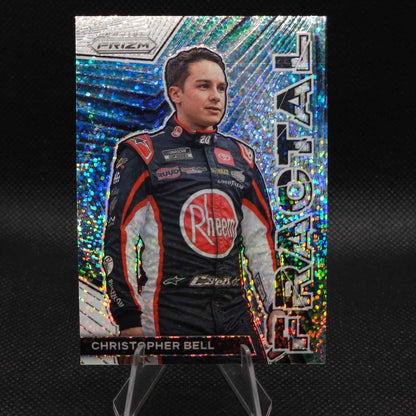 2023 Panini Prizm Racing Fractal White Sparkle Prizm #F13 Christopher Bell - Card Gorilla