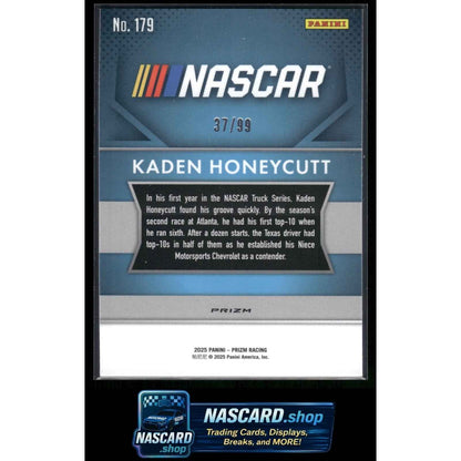 2025 Panini Prizm #179 Kaden Honeycutt Purple #/99 RC