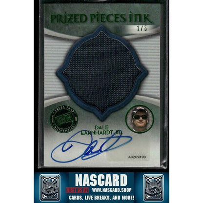 2009 Press Pass Showcase Prized Pieces Ink Green Dale Earnhardt Jr. 1/5 - NASCARD.shop