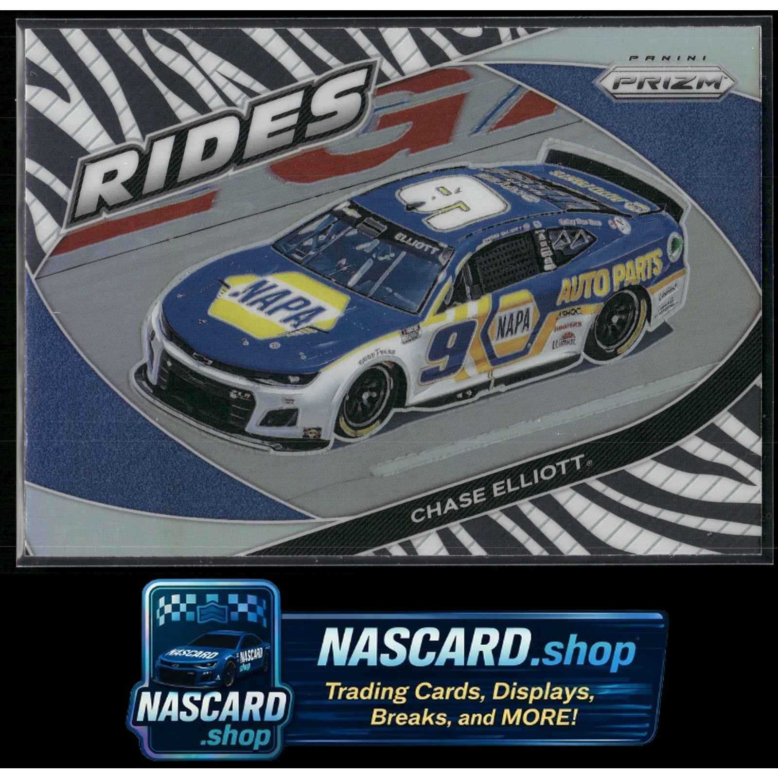 2022 Panini Prizm Rides #61 Chase Elliott Zebra