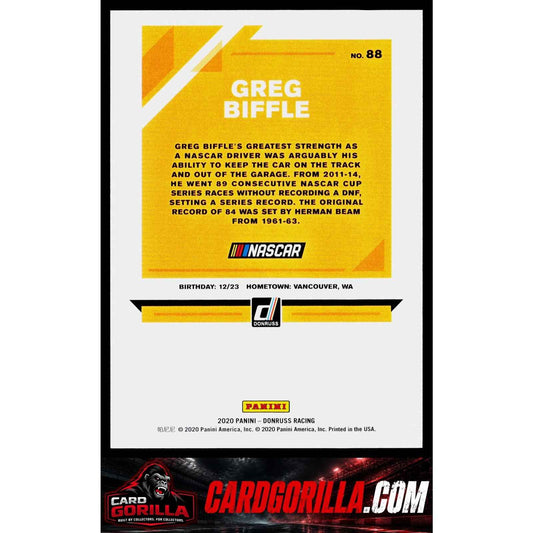 2020 Donruss #88 Greg Biffle Blue #/199