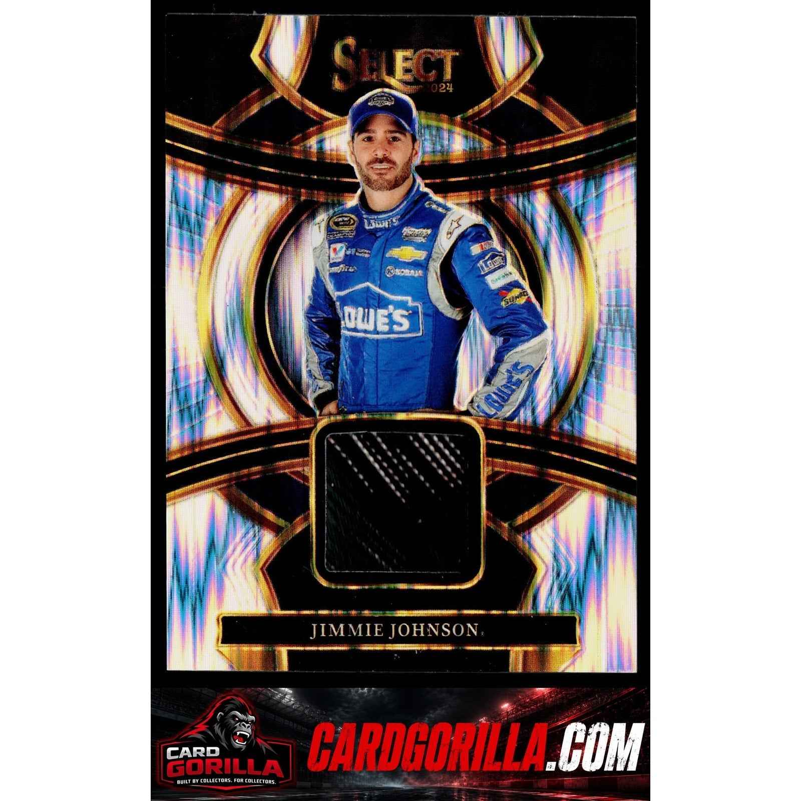2024 Panini Select #SS-JJN Jimmie Johnson Selective Swatches Flash Prizms