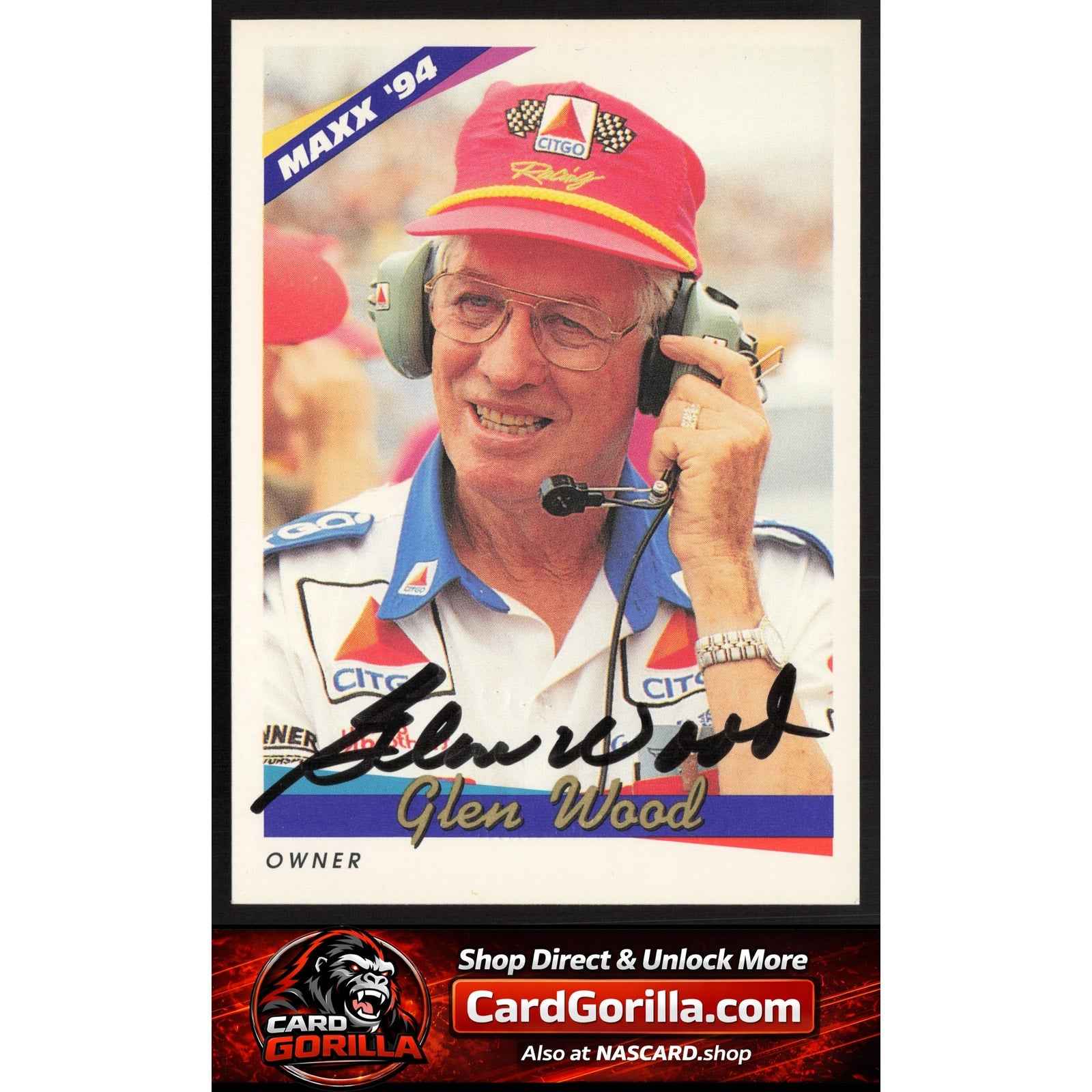 1994 Maxx #94 Glen Wood Autographs