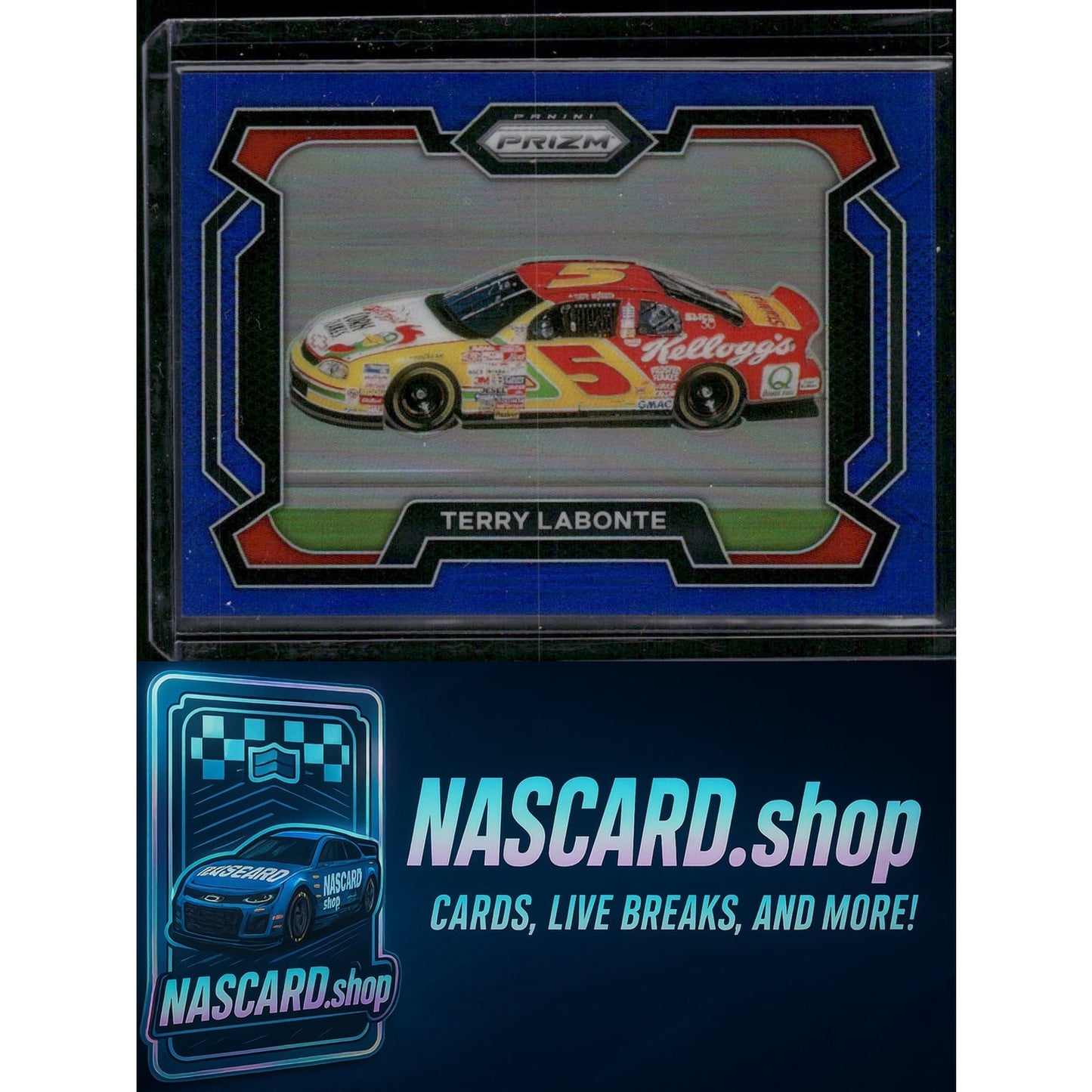 2024 Panini Prizm #26 Terry Labonte Blue #/199 - NASCARD.shop